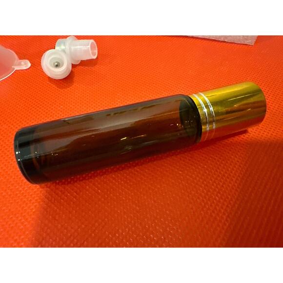 PrettyCare Essential Oil Roller Bottles (10ml Amber Glass, 11 Pack) New, Brown - Picture 4 of 5